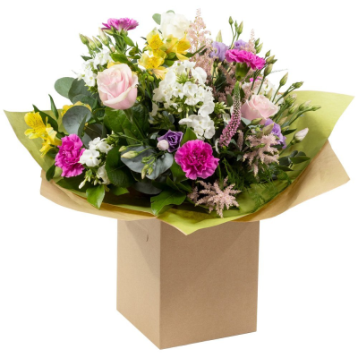 Hidden Treasure - An outstanding hand tied bouquet with a cascade of colour and a treasure chest overflowing with the beautiful flowers. Hidden Treasure - An outstanding hand tied bouquet with a cascade of colour and a treasure chest overflowing with the beautiful flowers.