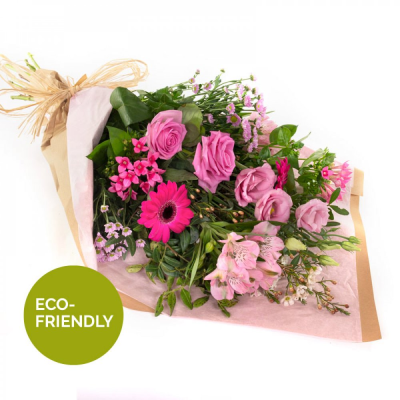 Raspberry Crush - A beautiful collection of flowers simply wrapped and ready to arrange. Raspberry Crush - A beautiful collection of flowers simply wrapped and ready to arrange.