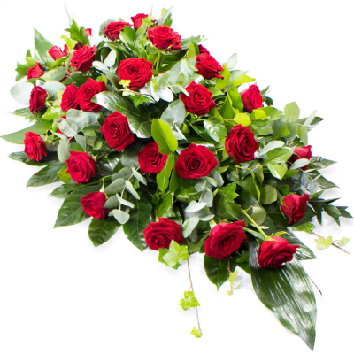 Single Ended Spray SYM-305 - This single ended spray is made using symbolic red roses for the perfect loving tribute. Same day delivery may not be possible on this design – please contact us to discuss your requirements. Single Ended Spray SYM-305 - This single ended spray is made using symbolic red roses for the perfect loving tribute. Same day delivery may not be possible on this design – please contact us to discuss your requirements.